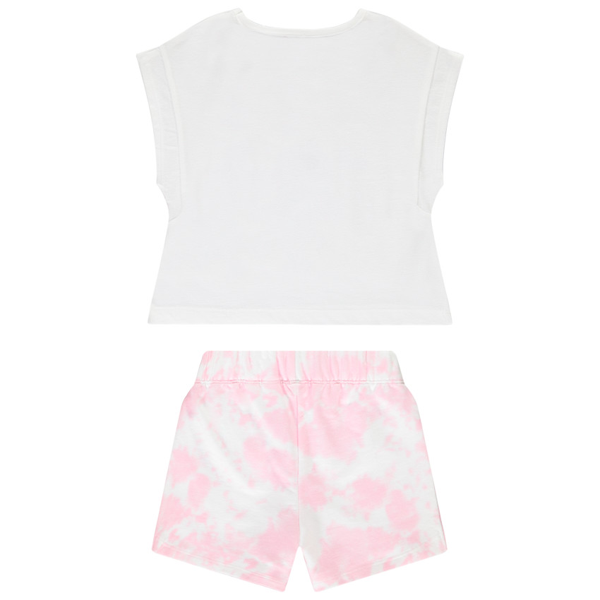 Korte set van 2 stukken met Stitch en magische pailletten voor meisjes 