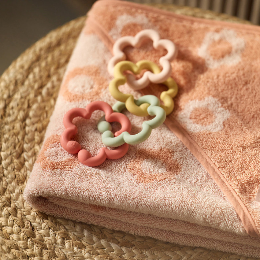 Jeu d’anneaux silicone Flowers 