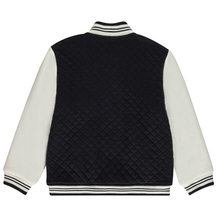 Gilet teddy matelassé effet color block pour garçon 