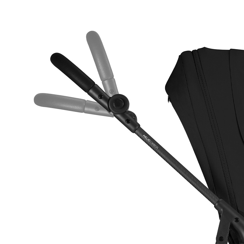 Poussette compacte ultralégère Melio 2026 - carbon/magic black 