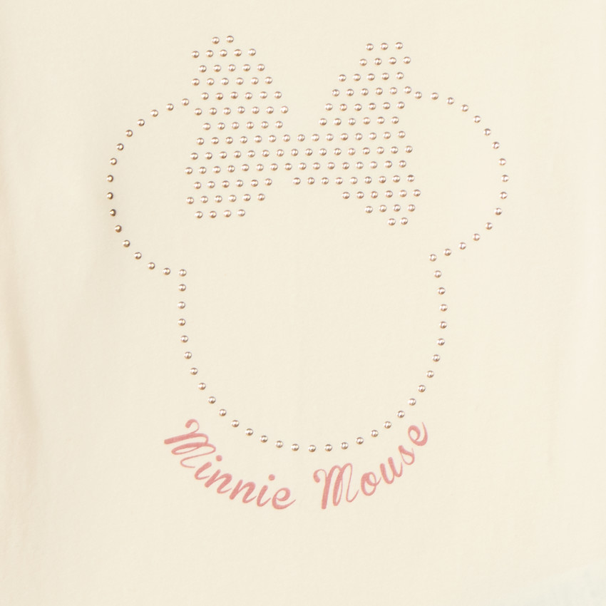 T-shirt manches longues fille strass Minnie Disney 