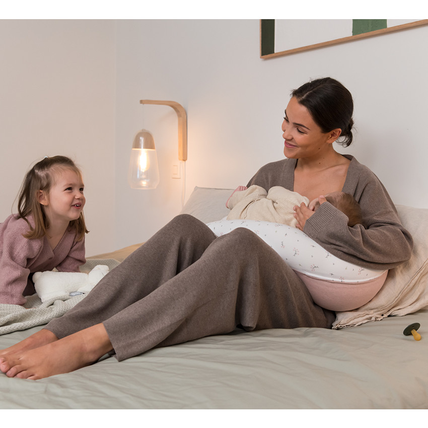 Grand coussin multi-usage Buddy Flower Rose 