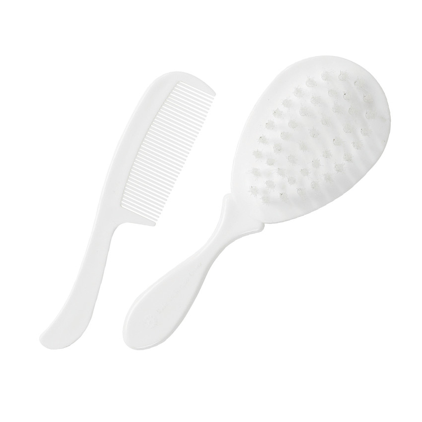 Set brosse et peigne - Blanc 