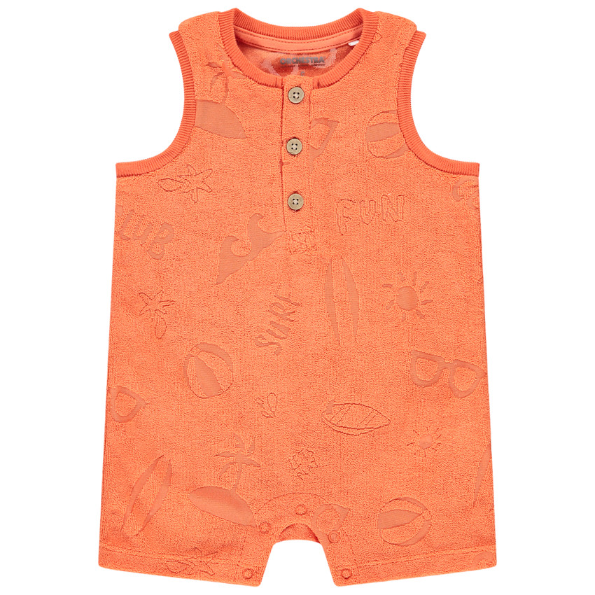 Combishort en éponge effet dévoré pour bébé garçon 