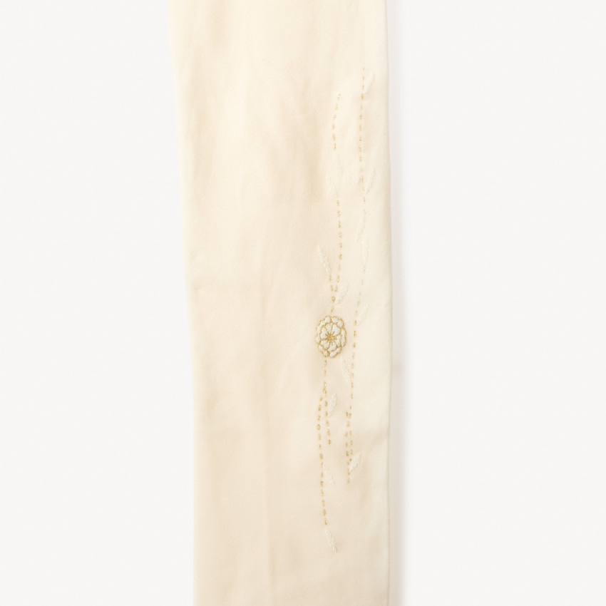 Lot de 2 collants fins à motifs fantaisie dorés pour bébé fille 