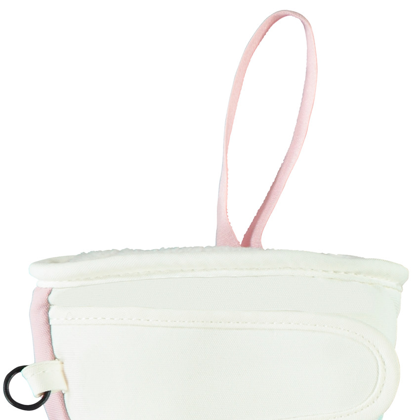 Tweekleurige wanten met microfleece voering voor meisjes 