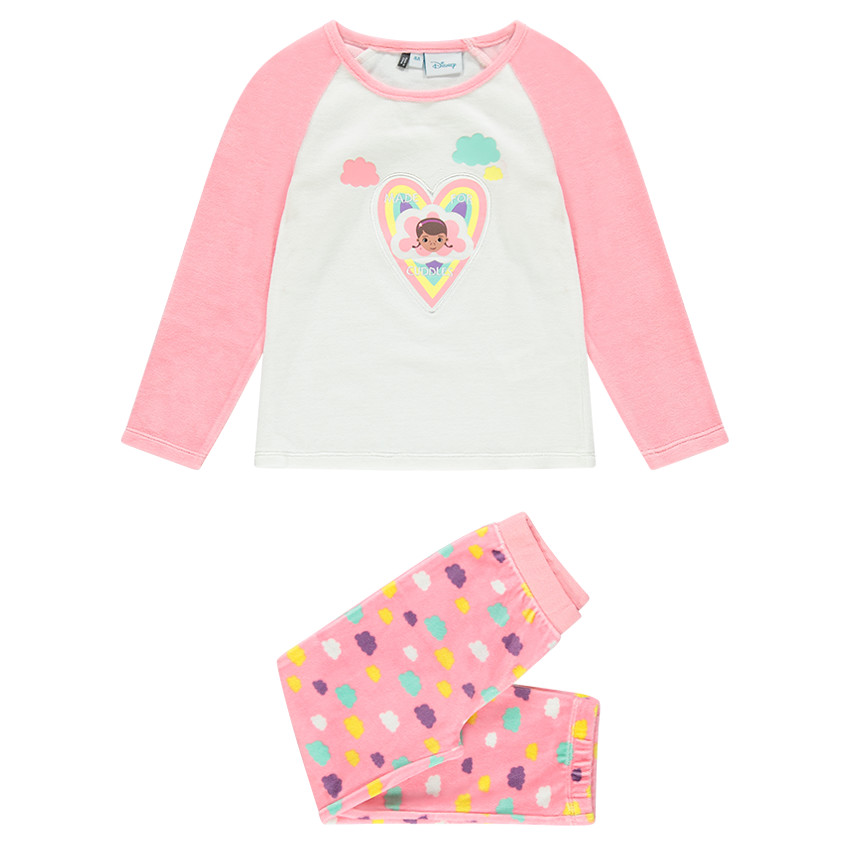 Pyjama long en velours print Disney Docteur la Peluche 