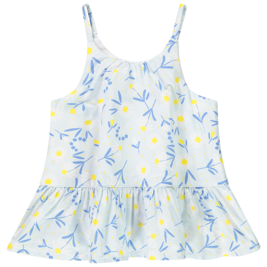 Tunique forme péplum à bretelles pour fille 