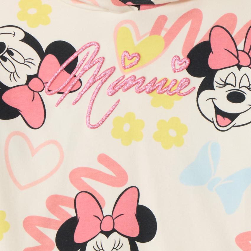 Sweat à capuche en molleton Minnie Disney pour fille 