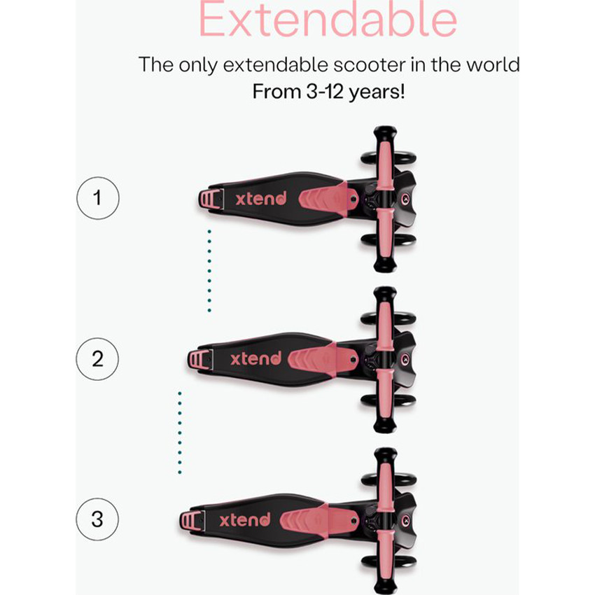 Scooter Xtend Ride On Step 3-in-1 Blossom 12M-12Jaar  