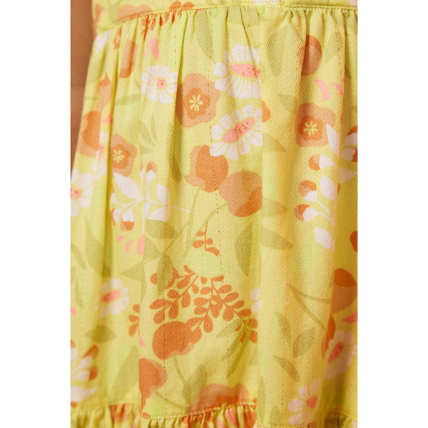 Robe à bretelles imprimé fleurs pour bébé fille 