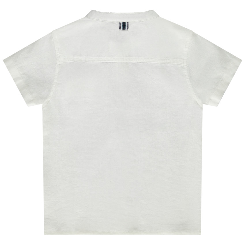 Chemise manches courtes à col mao pour bébé garçon 