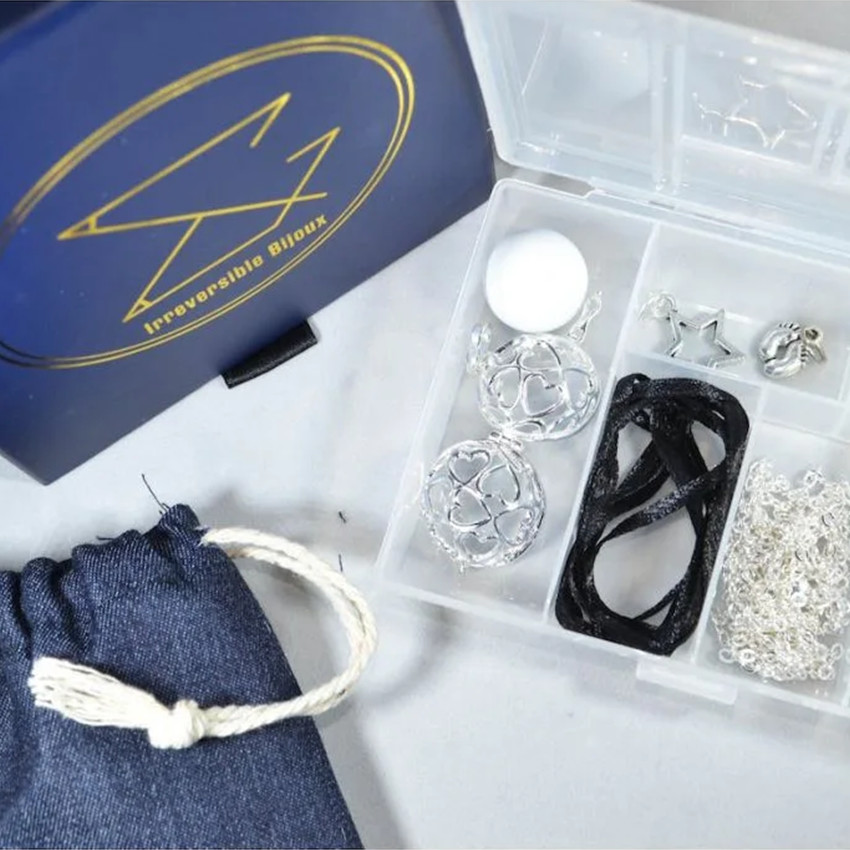 Box DIY bola de grossesse à créer et personnaliser Cage argent 