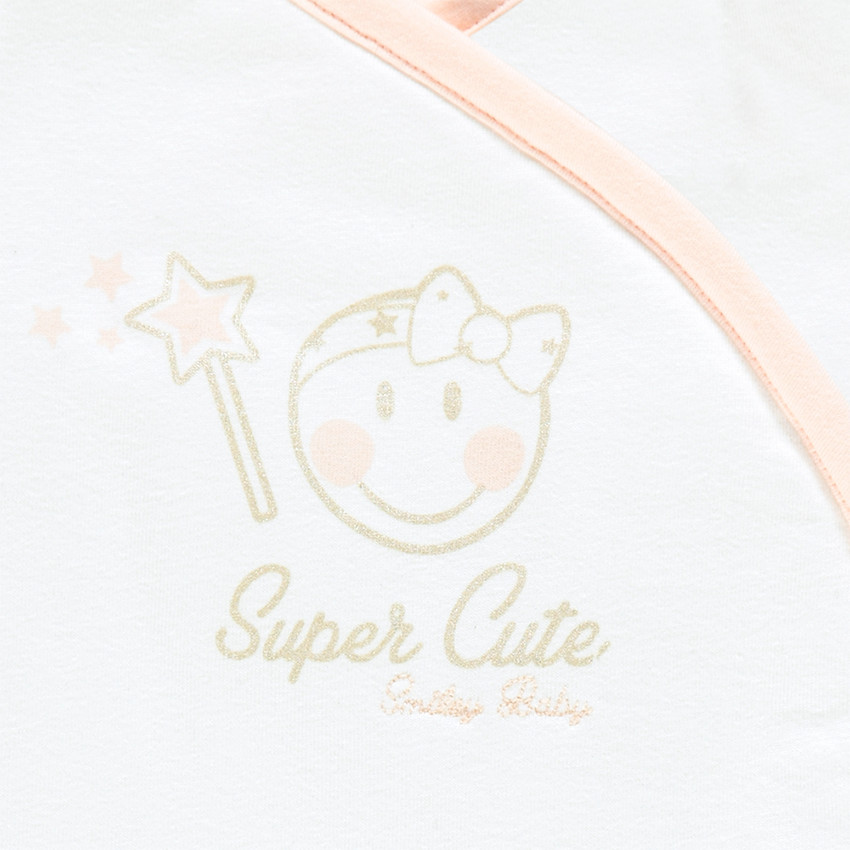 Ensemble naissance brassière et pantalon en molleton Smiley baby 