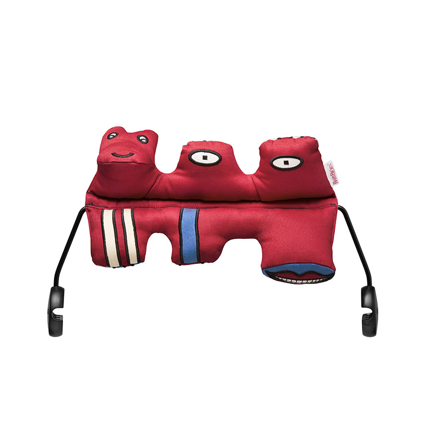 Jouet souple pour transat Grand Sourire - Rouge/Bleu 