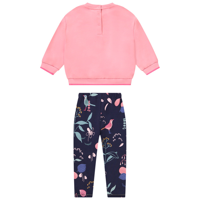 Fleece ensemble met fantasie jogging voor meisjes 