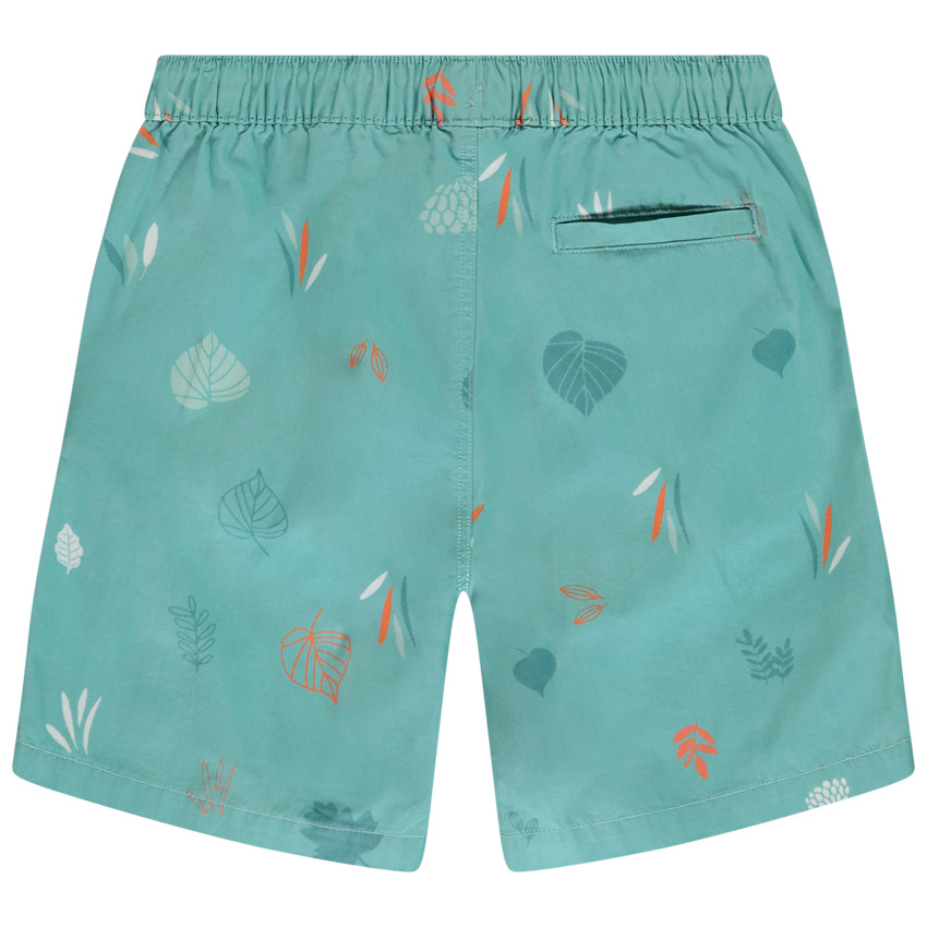 Bermuda met fantasiedruk bladeren voor jongen 