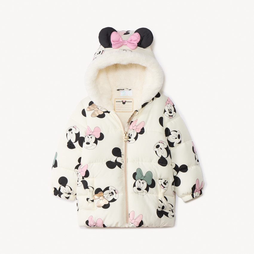 Waterafstotende gewatteerde donsjas Minnie Disney voor babymeisje 