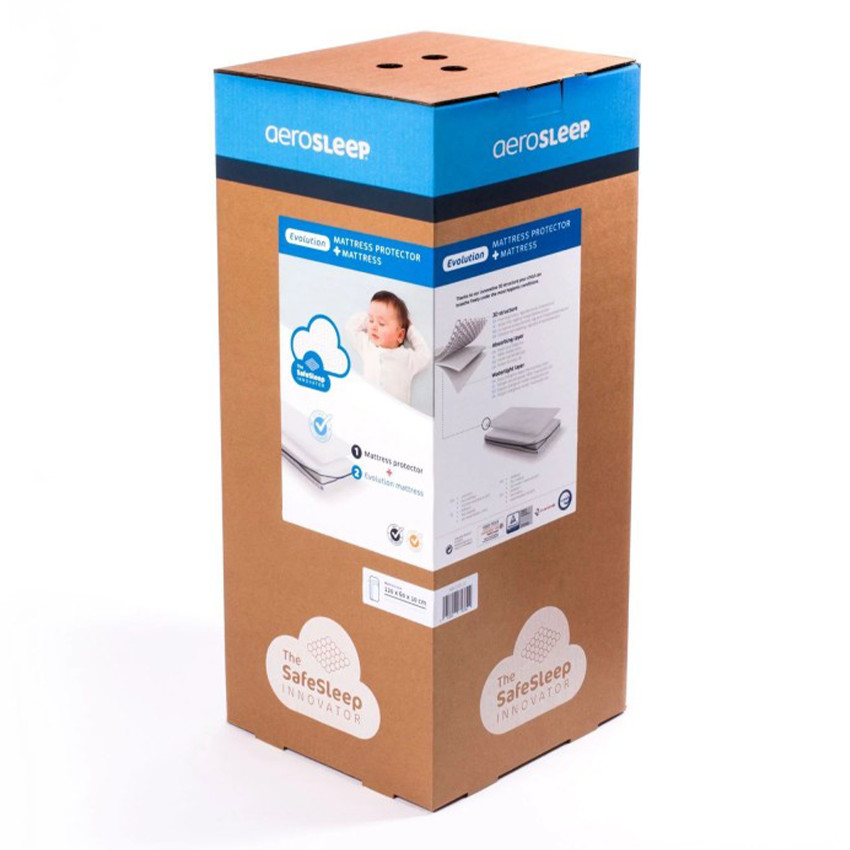 Matelas Evolution 2-en-1 70x140 Sleep Safe Pack  