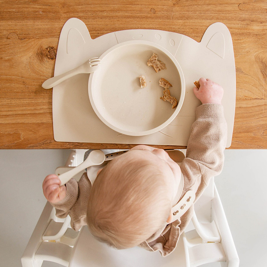 Set de table en silicone Lenny le Léopard sand 