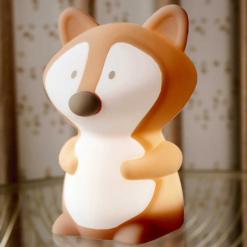 Nachtlamp - Vos - Silicone - Bruin - 10,3 cm 