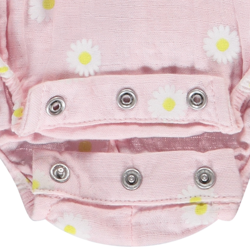 Romper met lange mouwen en bloemenprint voor meisjes 