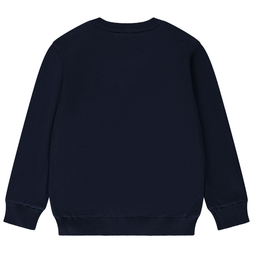 Gebreide trui met dinosaurusprint voor jongen 