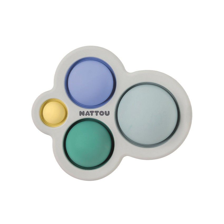 Jouet Pop-it en silicone bleu 