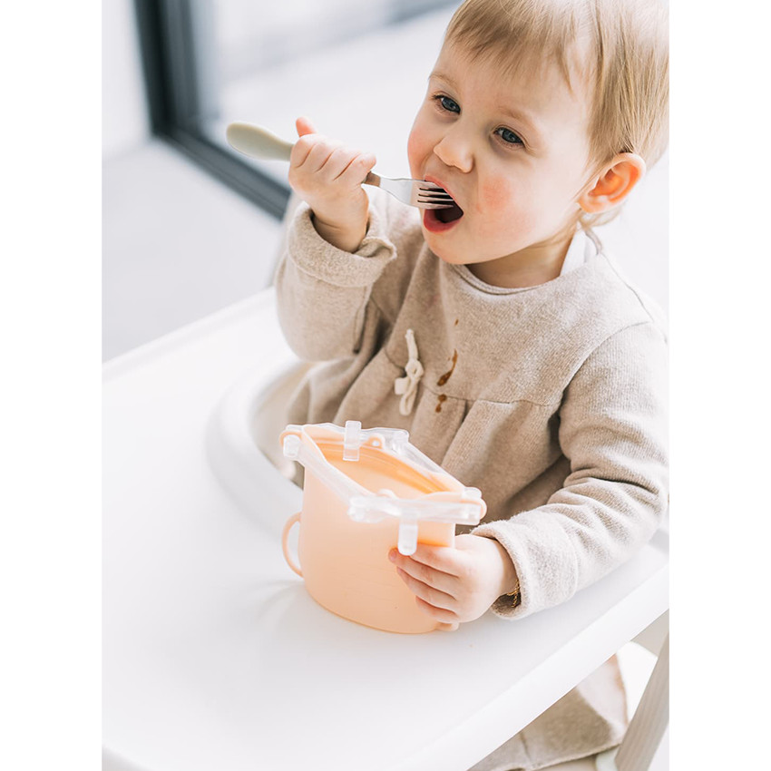 Set van 2 Herbruikbaar Bewaarzakken Yummy Bag 230ML Blush 