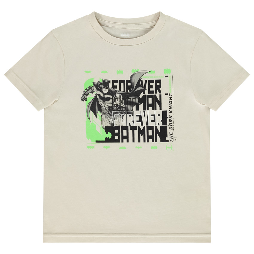 T-shirt met korte mouwen print Batman Warner voor jongen 