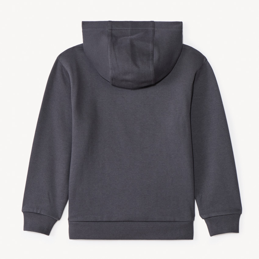 Sweatshirt met effen fleecekap voor jongens 