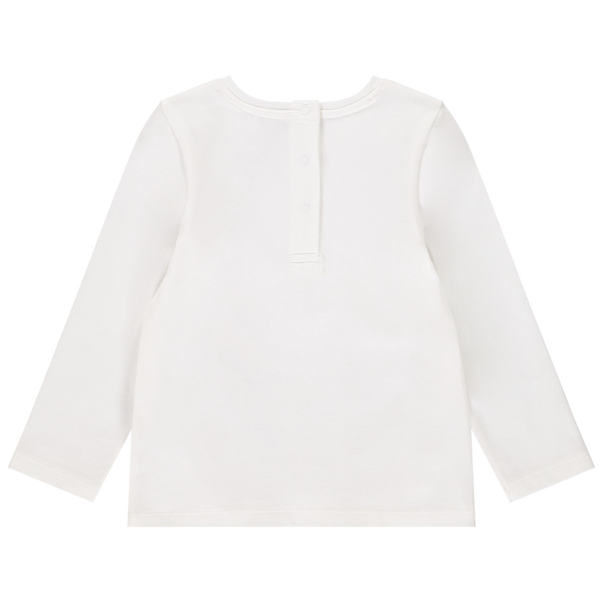 Baby-T-shirt met lange mouwen voor meisjes met gedrukte tekst Smiley 