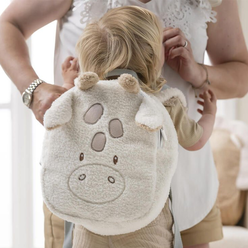 Rugzak - Giraf Teddy peluche - ecru 