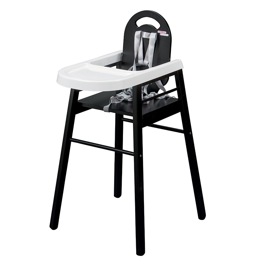 Chaise haute fixe Lili - Noir 