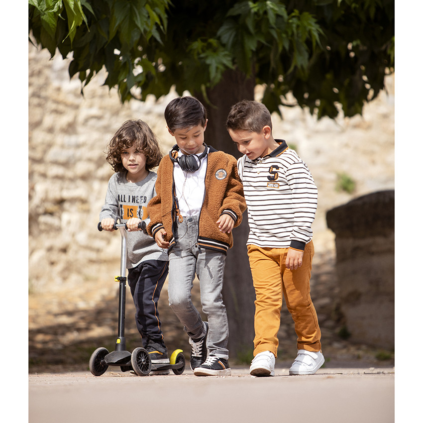 Pantalon de jogging uni en molleton 