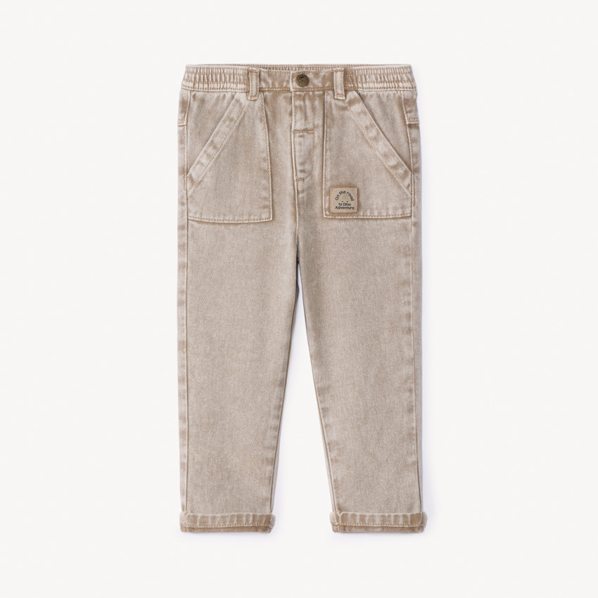 Verweerd en elastisch denim voor babyjongen 