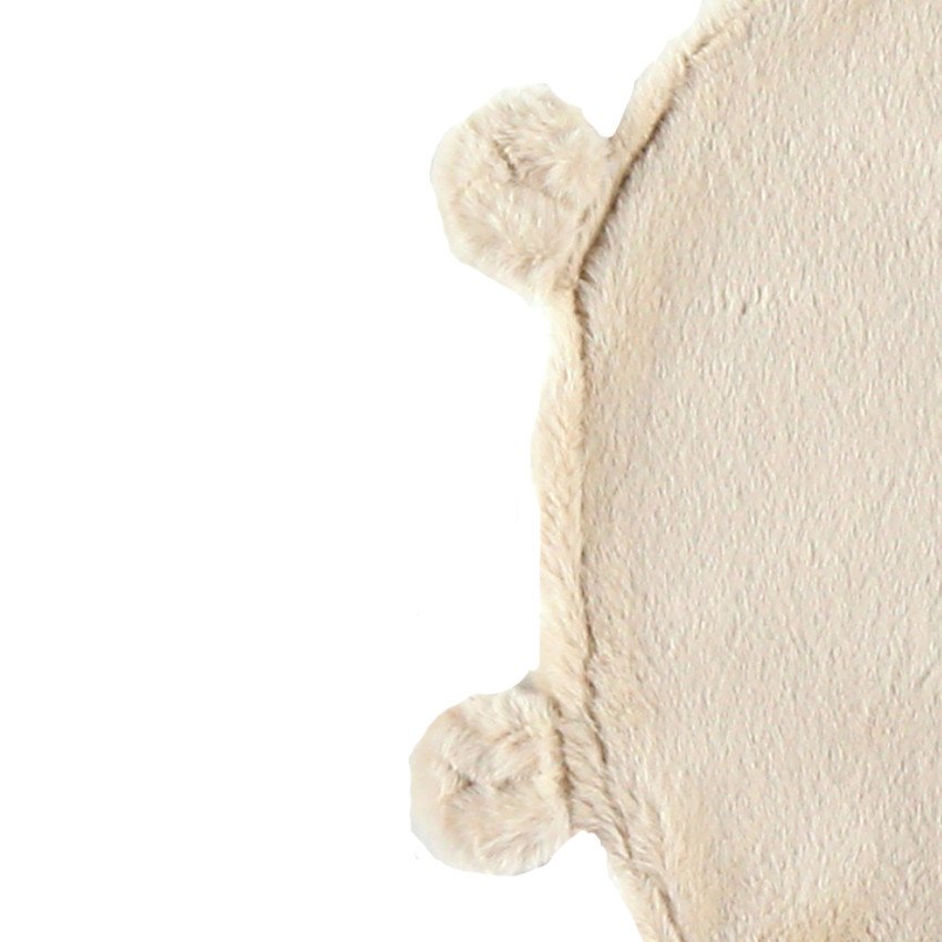 Couverture promenade poils longs Mix & Match - Ivoire 