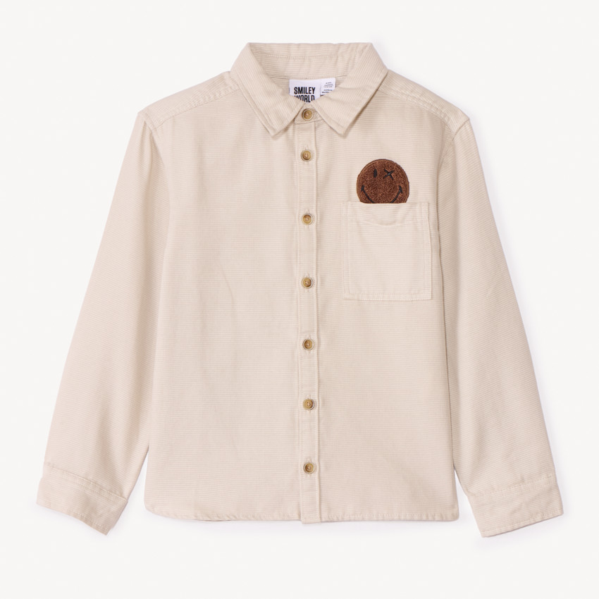 Chemise manches longues SmileyWorld pour garçon 