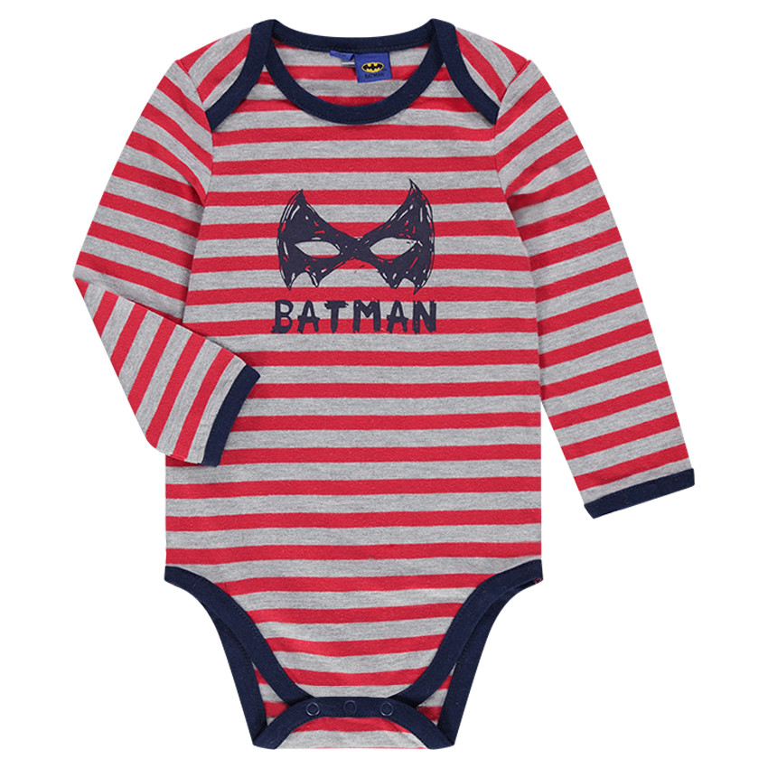 Body manches longues rayé print BATMAN 