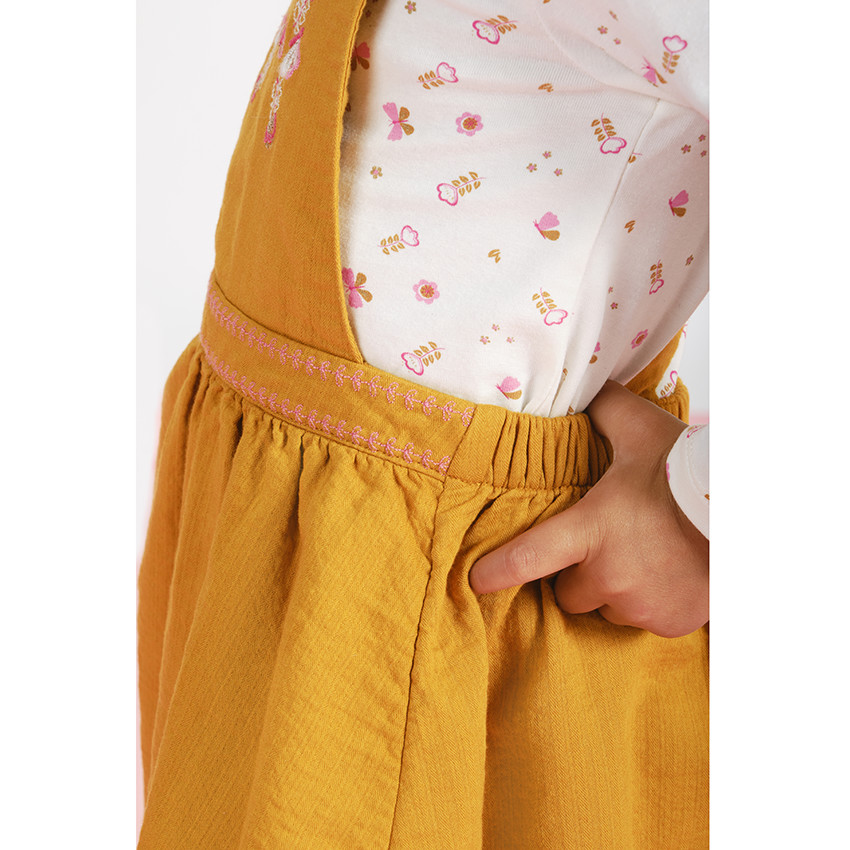 Robe en coton avec broderie fantaisie pour bébé fille 