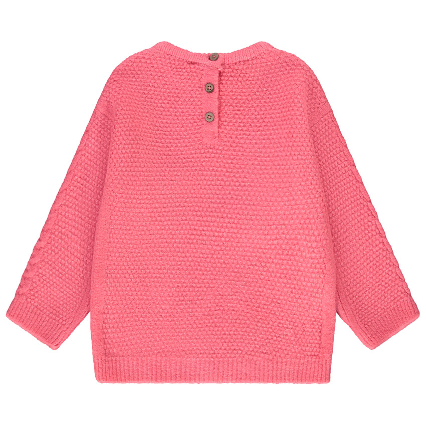 Pull en tricot fantaisie uni pour fille 