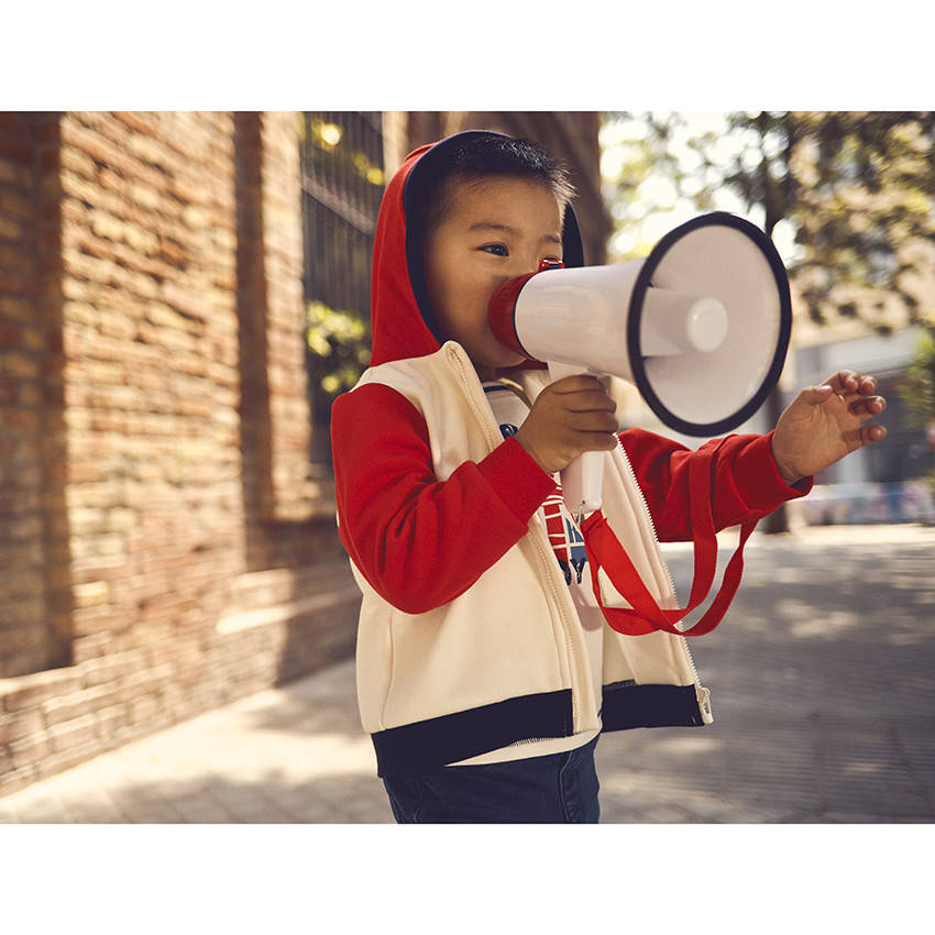 Gilet à capuche en molleton pour bébé garçon 