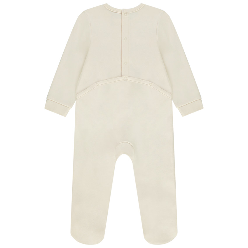 Pyjama print kat voor baby met verschillende openingen afhankelijk van de leeftijd 