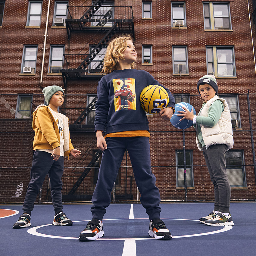 Langarm T-shirt met fantasieprint en 3D borduursel voor jongens 