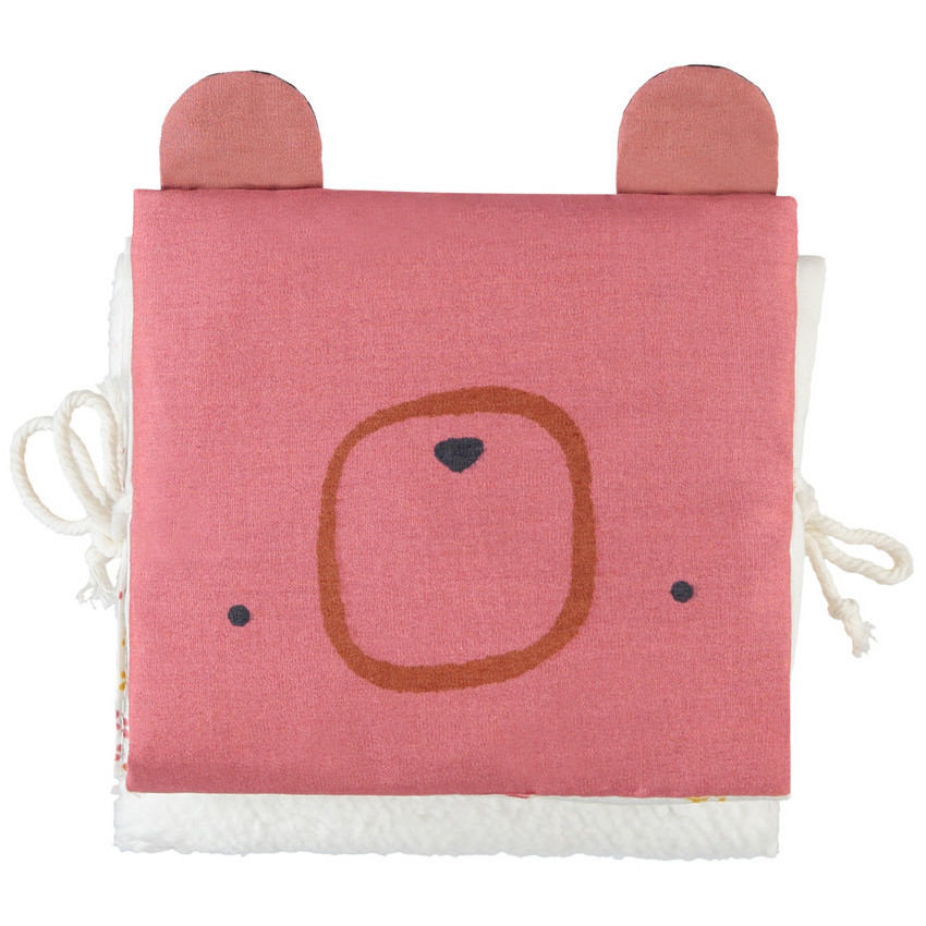 Livre dépliable en tissu 1er âge Ethnic animals  