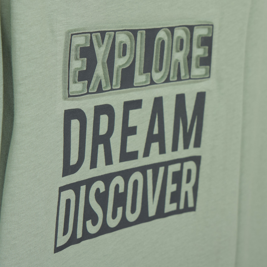 T-shirt manches longues à print en relief pour garçon 