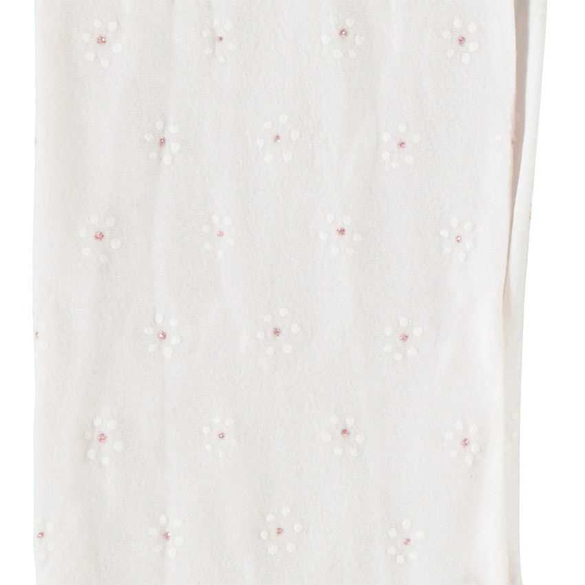 Paire de collants fins imprimé fleurs pour fille 