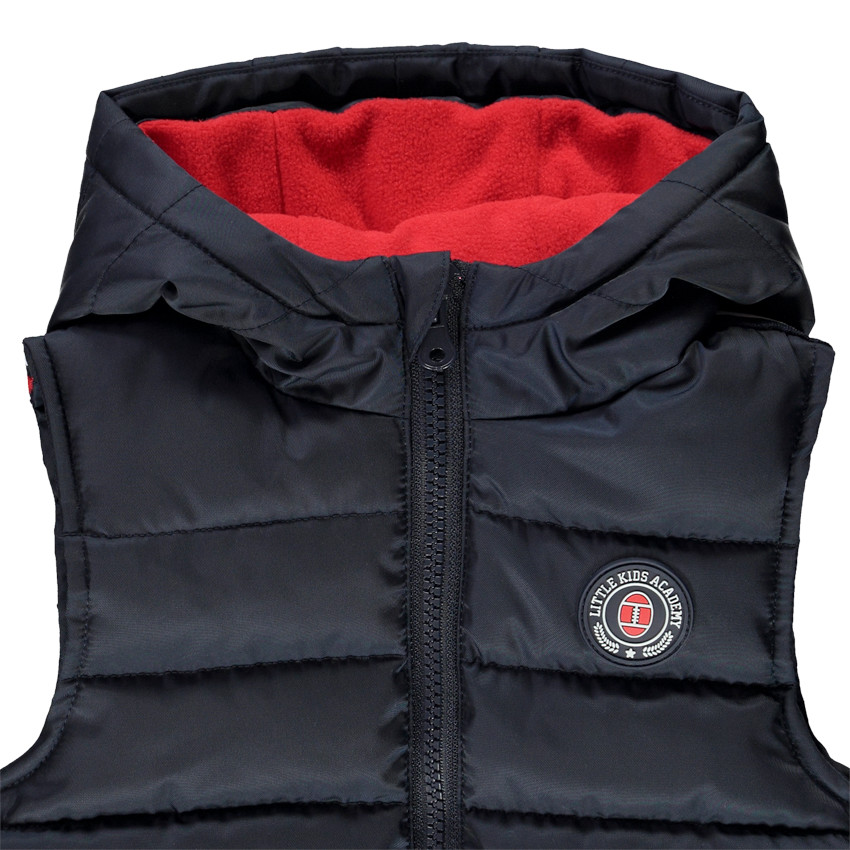 Doudoune sans manches avec capuche pour bébé garçon 