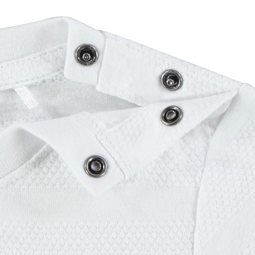T-shirt manches courtes uni effet texturé pour bébé garçon 