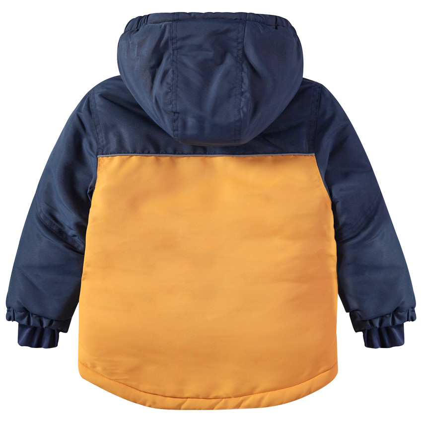 Blouson de ski à capuche amovible doublé polaire pour enfant garçon 